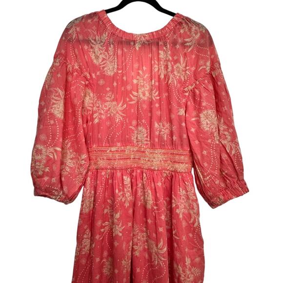 Free People Golden Hour Maxi Dress Pink Rose NWT $168 Boho Festival Size M - Picture 5 of 6